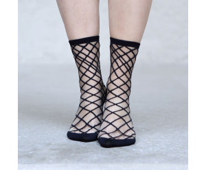 Chaussettes transparentes Brooklyn Bridge Noir