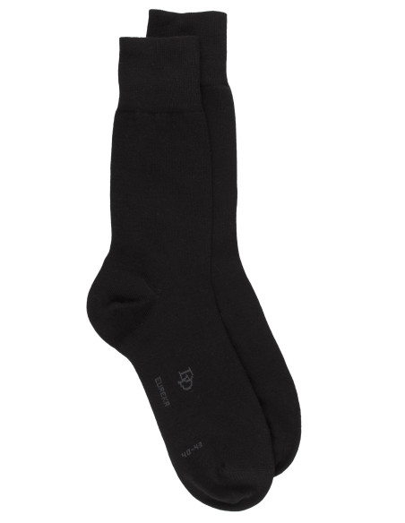 Doré Doré Chaussettes unies Chaussette en coton Egyptien - noir