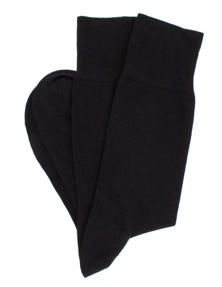 Doré Doré Chaussettes unies Chaussette en coton Egyptien - noir