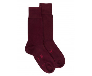 Doré Doré Plain socks MEN SOCK - EGYPTIAN COTTON - Burgundy 2