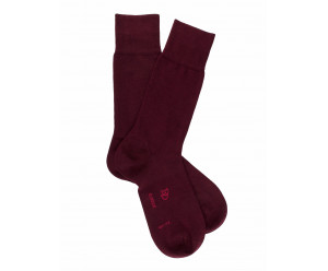 Doré Doré Plain socks MEN SOCK - EGYPTIAN COTTON - Burgundy