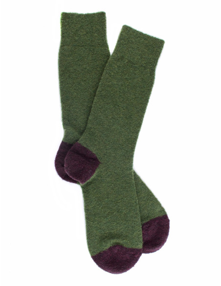 Chaussettes unies Chaussette laine polaire - Campagne / Bordeaux