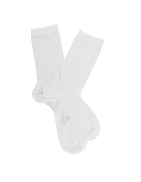 Doré Doré Chaussettes unies SOFT COTTON WHITE SOCKS