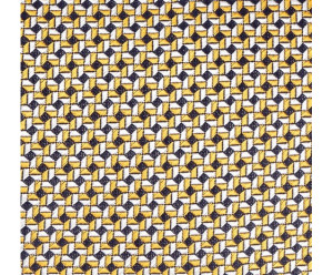 CRAVATES TANGRAM JAUNE/BLANC/NOIR 2