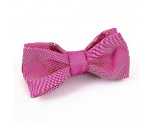 NOEUDS PAPILLON NOEUD PAPILLON - tissage fin rectangle rose et blanc