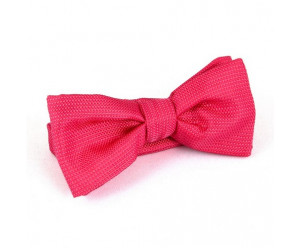 NOEUDS PAPILLON NOEUD PAPILLON - tissage fin rectangle rose/corail