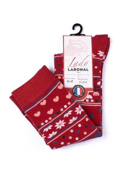 Home Knee high socks, christmas, red