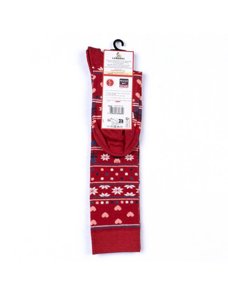 Home Knee high socks, christmas, red