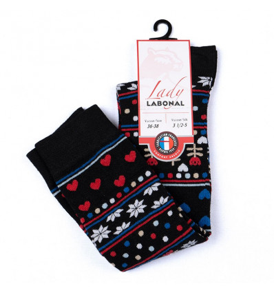 Home Knee high socks, Christmas, black