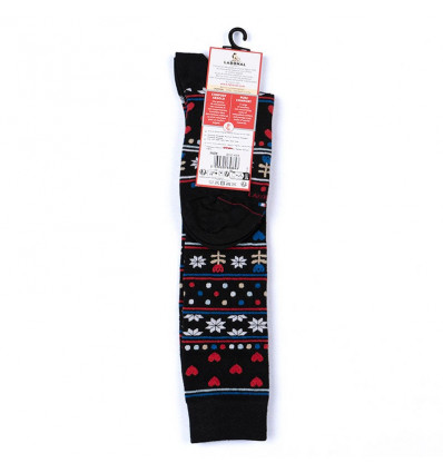 Home Knee high socks, Christmas, black