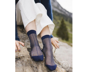 Chaussettes transparentes LES SAPINS BLEUS