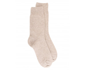 Doré Doré Chaussettes unies WOMEN SOCK - WOOL AND CASHMERE - beige
