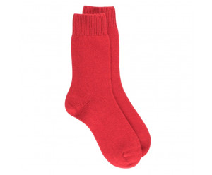 Doré Doré Chaussettes unies WOMEN SOCK - WOOL AND CASHMERE - red