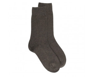 Doré Doré Chaussettes unies WOMEN SOCK - WOOL AND CASHMERE - DARK GREEN