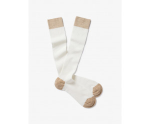 Mi-bas unis MI BAS LINDA - ROYALTIES PARIS - ECRU