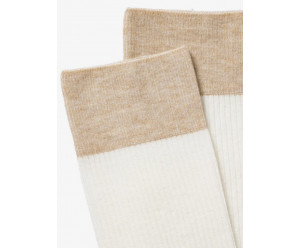 Mi-bas unis MI BAS LINDA - ROYALTIES PARIS - ECRU 2