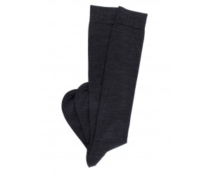 Mi-bas unis MI-BAS LAINE ET COTON - COLLECTION SENSATION - GRIS ANTHRACITE 2