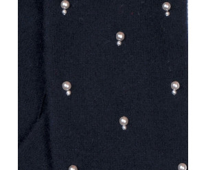 GANTS & MITAINES gants laine fine et perle marine 2