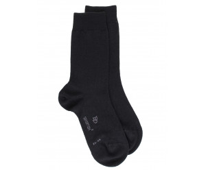 Chaussettes unies Chaussettes laine et coton - noir