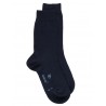 Chaussettes unies Chaussettes laine et coton - Marine