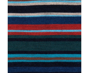 Chaussettes Vintage MERINO WOOL SOCKS, STRIPED DESIGN, NAVY 2