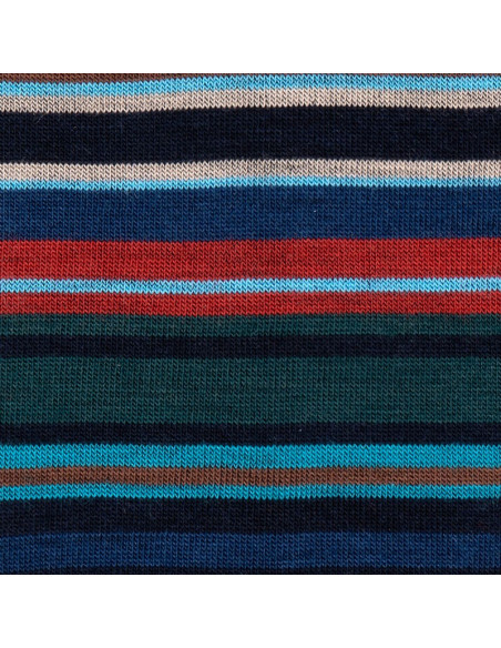 Chaussettes Vintage MERINO WOOL SOCKS, STRIPED DESIGN, NAVY