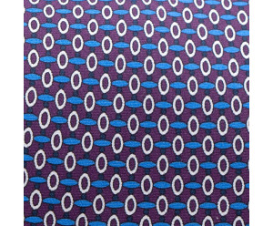 CRAVATES CRAVATE TWILL - OVALE BLANC VIOLET CIEL 2