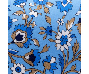 CRAVATES CRAVATE TWILL - FLEURS BLEU CIEL 2