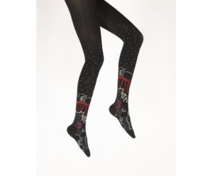 Collants unis et fantaisies Berthe aux grands pieds - Collants coton femme poissons