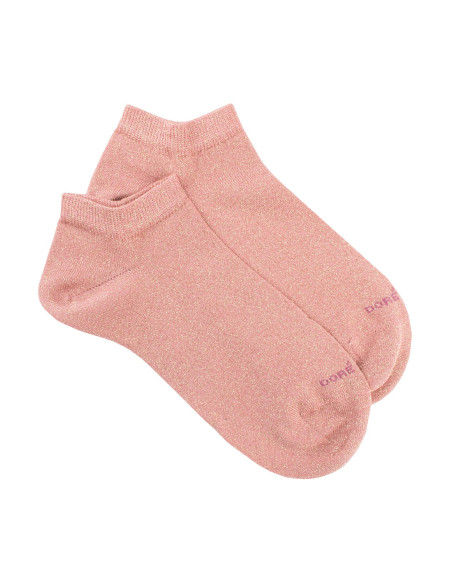 Doré Doré MATERIALS Short women sock - Lurex - Light pink - 36/41