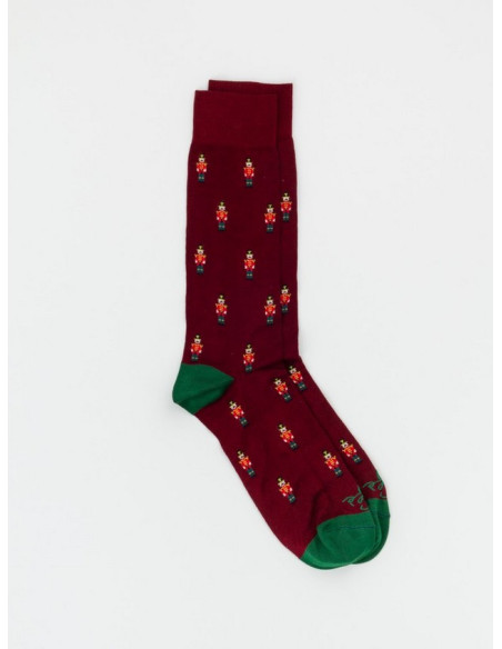 Fefè Napoli Chaussettes fantaisies Fefe Napoli - Chaussette - Casse-Noisette Bordeaux