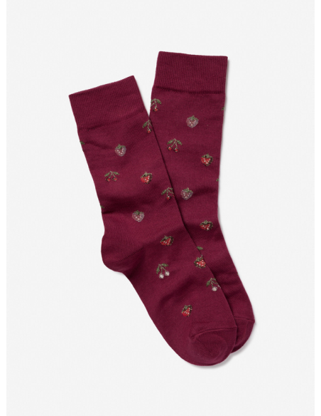 royalties paris fruit pattern socks