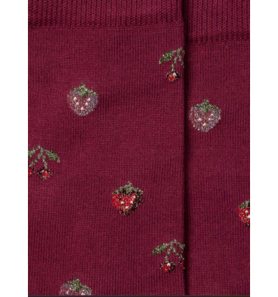 royalties paris fruit pattern socks