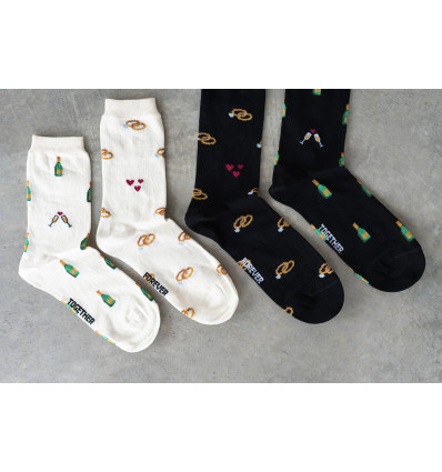 Chaussette à motif humoristique