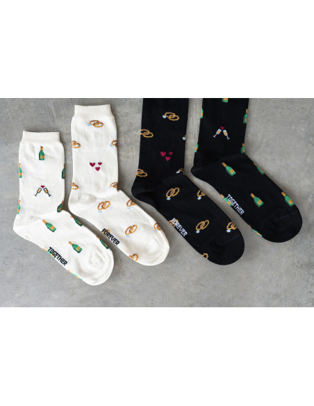 Chaussette à motif humoristique