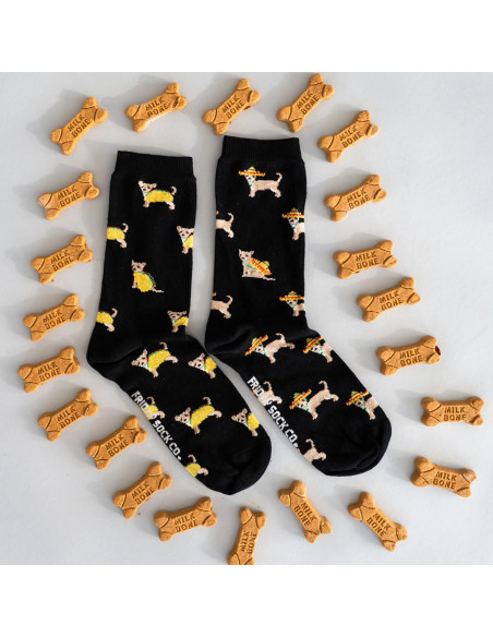 Chaussette à motif humoristique chihuahua