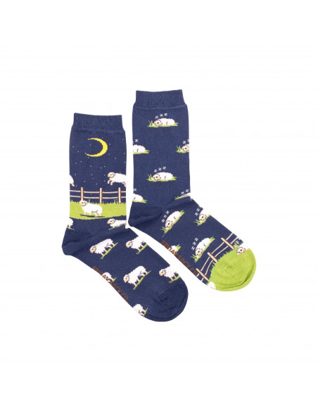 Chaussette à motif humoristique moutons