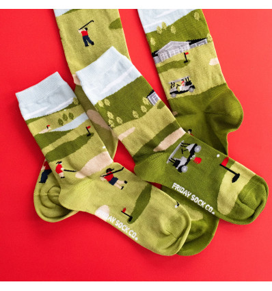 Chaussette à motif humoristique golf