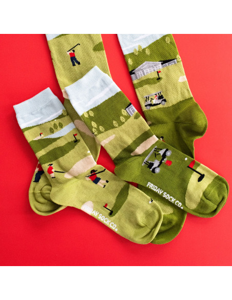 Chaussette à motif humoristique golf