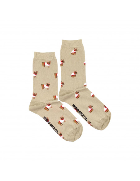 Chaussette à motif humoristique bulldog