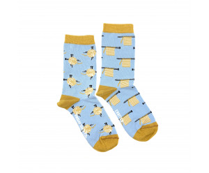 Chaussette à motif humoristique tricot