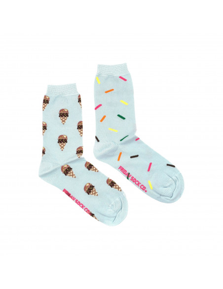 Chaussette à motif humoristique glace