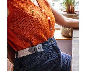 Ceinture Libelté mixte beige 2