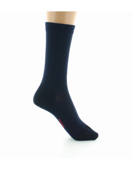 Perrin - Navy Silk socks