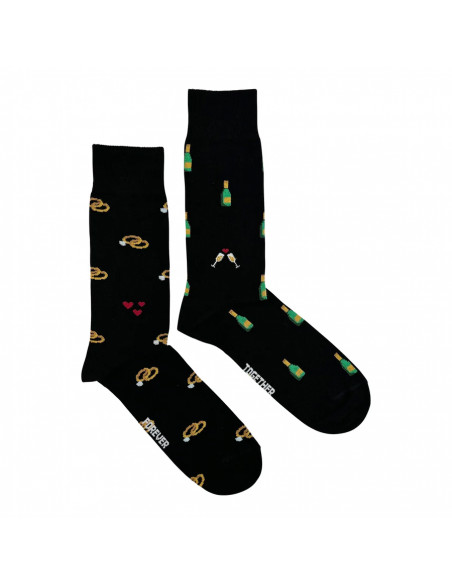 chaussettes dépareillées mariage