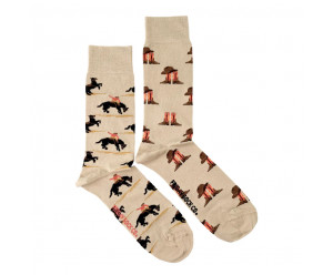 chaussettes dépareillées cowboy