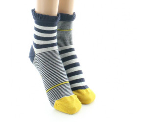 Chaussette à volants en soie fabrication française