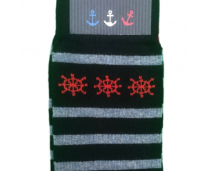 Chaussette Augustin motif bord de mer 2