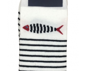 Chaussette Augustin motif bord de mer 2