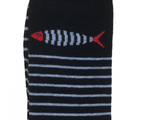 Chaussette Augustin motif bord de mer 2